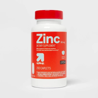 Up & Up Zinc Dietary Supplement Caplets - 200ct - Up&up™ 6 Up & Up Zinc Dietary Supplement Caplets - 200ct - Up&up™ - Image 4
