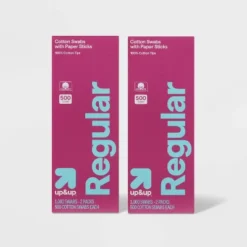 Up & Up Regular Cotton Swabs Paper Sticks - 2x500ct - Up&up™ -Up&Up GUEST a50af277 5c86 4abf 9f5b 73d93f2cec28