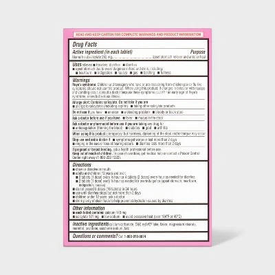 Up & Up Digestive Relief Chewable Bismuth Tablets - 48ct - Up&up™ 4 Up & Up Digestive Relief Chewable Bismuth Tablets - 48ct - Up&up™ - Image 2