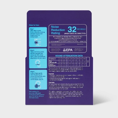 Up & Up Sleeping Foam Earplugs - 12 Pair - Up&up™ 4 Up & Up Sleeping Foam Earplugs - 12 Pair - Up&up™ - Image 2