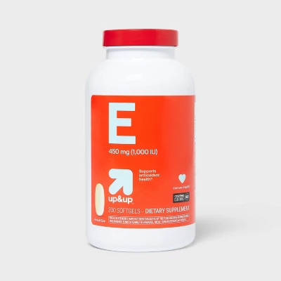Up & Up Vitamin E 1000 IU (450 Mg) Dl-Alpha For Antioxidant Support Softgels - 200ct - Up&up™ 6 Up & Up Vitamin E 1000 IU (450 Mg) Dl-Alpha For Antioxidant Support Softgels - 200ct - Up&up™ - Image 4