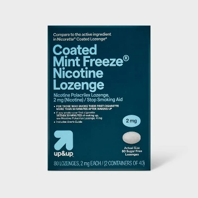 Up & Up 2mg Mini Coated Lozenge Mint - 80ct - Up&up™ 5 Up & Up 2mg Mini Coated Lozenge Mint - 80ct - Up&up™ - Image 3
