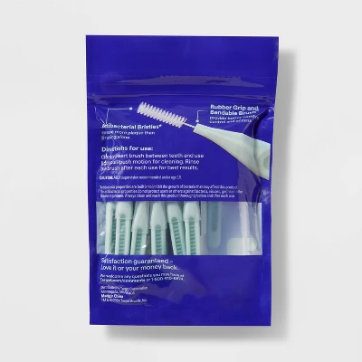 Up & Up Between Teeth Interdental Brushes - Mint - Trial Size - Up&up™ 4 Up & Up Between Teeth Interdental Brushes - Mint - Trial Size - Up&up™ - Image 2