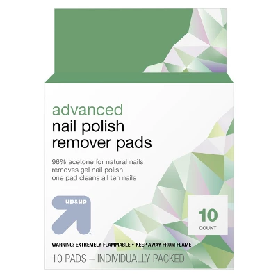 Up & Up Advanced Nail Polish Remover Pads - 10ct - Up&up™ 3 Up & Up Advanced Nail Polish Remover Pads - 10ct - Up&up™