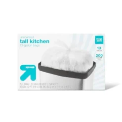 Tall Kitchen Flap-Tie Trash Bags - 13 Gallon - Up & Up™ -Up&Up GUEST bc0621dd 9041 4b05 a7fe 7eee9fbe6f2c