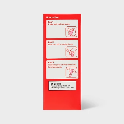 Up & Up Children's Acetaminophen Pain Reliever & Fever Reducer Liquid - Bubblegum - 4 Fl Oz. - Up&up™ 6 Up & Up Children's Acetaminophen Pain Reliever & Fever Reducer Liquid - Bubblegum - 4 Fl Oz. - Up&up™ - Image 4