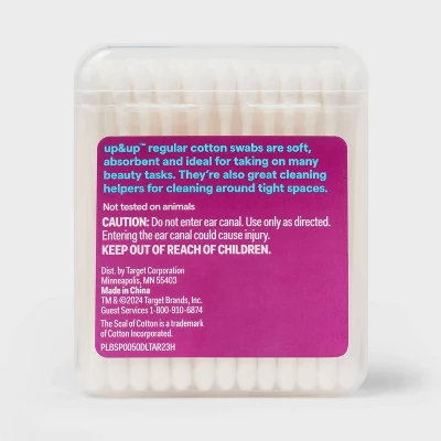 Up & Up Cotton Swabs Paper Sticks - 50ct - Up&up™ 4 Up & Up Cotton Swabs Paper Sticks - 50ct - Up&up™ - Image 2