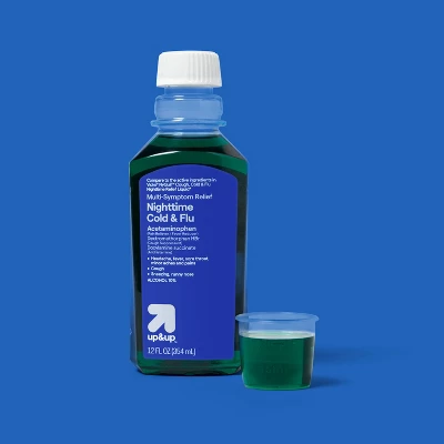 Up & Up Nighttime Cold & Flu Multi-symptom Relief Liquid - 12 Fl Oz - Up&up™ 3 Up & Up Nighttime Cold & Flu Multi-symptom Relief Liquid - 12 Fl Oz - Up&up™