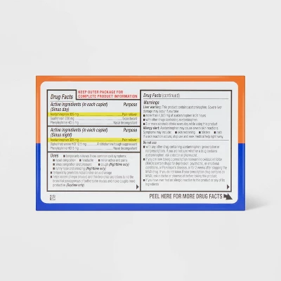 Up & Up Day & Night Maximum Strength Sinus Relief Caplets - 20ct - Up&up™ 4 Up & Up Day & Night Maximum Strength Sinus Relief Caplets - 20ct - Up&up™ - Image 2