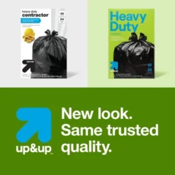Up & Up Heavy-Duty Contractor Flap-Tie Trash Bags - 45gal/24ct - Up&up™ -Up&Up GUEST cd2b5763 1bb5 4848 ad54 04ac514c1432