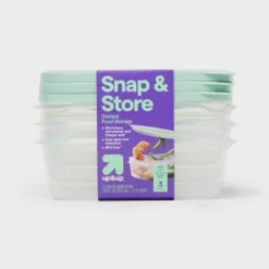 Up & Up Snap & Store Divided Rectangle Food Storage Containers - 28 Fl Oz/3ct - Up&up™ -Up&Up GUEST da1d8c53 cc33 46fb a528 f9480dbd6958
