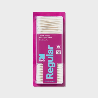 Up & Up Regular Cotton Swabs Paper Sticks - 750ct - Up&up™ 5 Up & Up Regular Cotton Swabs Paper Sticks - 750ct - Up&up™ - Image 3