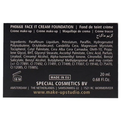 Face It Cream Foundation - 3 Olive Medium By Make-Up Studio For Women - 0.68 Oz Foundation 7 Face It Cream Foundation - 3 Olive Medium By Make-Up Studio For Women - 0.68 Oz Foundation - Image 5
