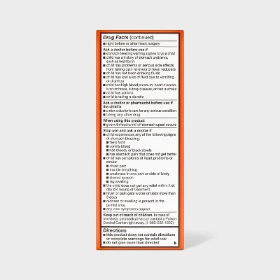 Up & Up Childrens Ibuprofen (NSAID) Oral Suspension Pain Reliever & Fever Reducer Liquid - Up&up™ 5 Up & Up Childrens Ibuprofen (NSAID) Oral Suspension Pain Reliever & Fever Reducer Liquid - Up&up™ - Image 3