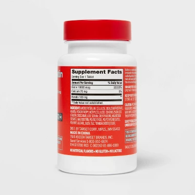 Up & Up Biotin Plus Keratin Caplets - 60ct - Up&up™ 4 Up & Up Biotin Plus Keratin Caplets - 60ct - Up&up™ - Image 2