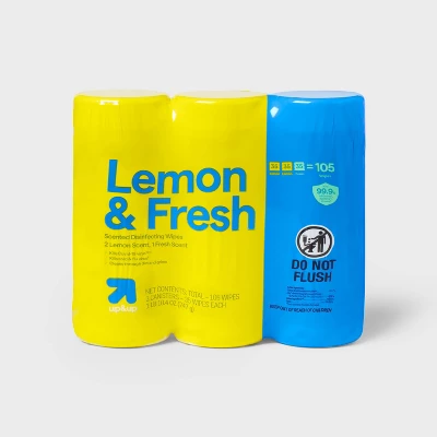 Up & Up Lemon And Fresh All Purpose Disinfecting Wipes - 35ct/3pk - Up&up™ 6 Up & Up Lemon And Fresh All Purpose Disinfecting Wipes - 35ct/3pk - Up&up™ - Image 4