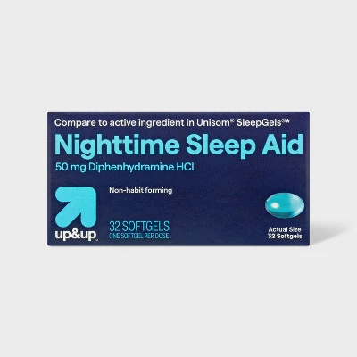 Up & Up Diphenhydramine HCl Maximum Strength Nighttime Sleep Aid Softgels - Up&up™ 6 Up & Up Diphenhydramine HCl Maximum Strength Nighttime Sleep Aid Softgels - Up&up™ - Image 4