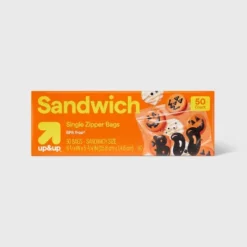 Up & Up Halloween Sandwich Storage Bags - Boo - 50ct - Up&up™ -Up&Up GUEST ed3df1dc 4826 467b 85eb 8e4035805c25