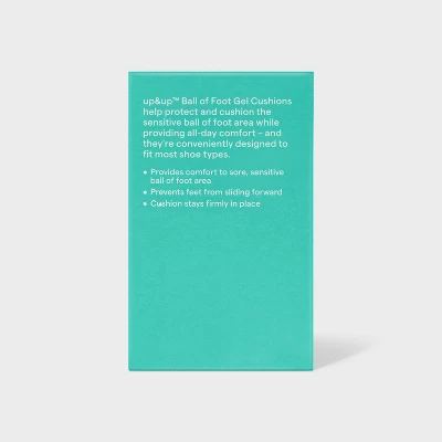 Up & Up Ball Of Foot Gel Cushion - 3pk - Up&up™ 4 Up & Up Ball Of Foot Gel Cushion - 3pk - Up&up™ - Image 2