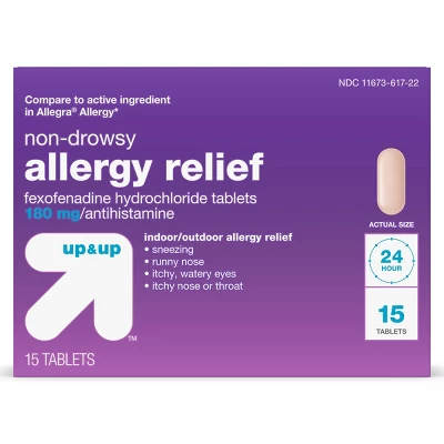 Fexofenadine Hydrochloride Allergy Relief Tablets - Up & Up™ 6 Fexofenadine Hydrochloride Allergy Relief Tablets - Up & Up™ - Image 4