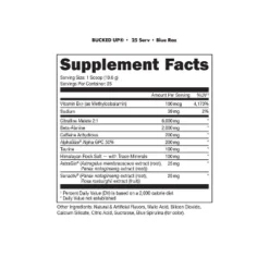 Bucked Up Pre-Workout Supplement Powder - Blue Raz - 9.35oz -Up&Up GUEST f4b3b0bc 97f1 4592 9d47 9bbecc324a7d
