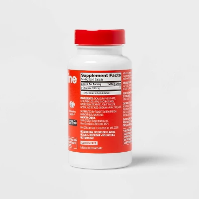 Up & Up L-Theanine 100mg Capsules - 100ct - Up&up™ 4 Up & Up L-Theanine 100mg Capsules - 100ct - Up&up™ - Image 2