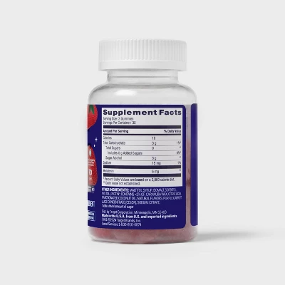 Up & Up Sugar Free Melatonin Gummies - 70ct - Up&up™ 4 Up & Up Sugar Free Melatonin Gummies - 70ct - Up&up™ - Image 2