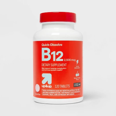 Up & Up Vitamin B12 2500mcg Quick Dissolve Tablets - Cherry Flavor - Up&up™ 7 Up & Up Vitamin B12 2500mcg Quick Dissolve Tablets - Cherry Flavor - Up&up™ - Image 5