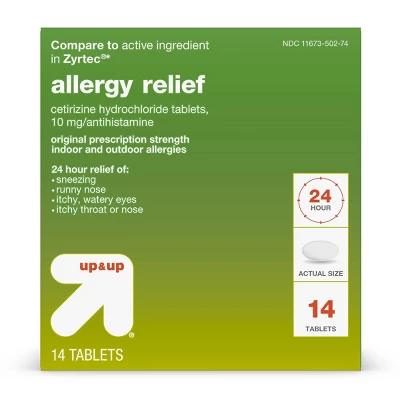 Up & Up Cetirizine Hydrochloride Allergy Relief Tablets - Up&up™ 6 Up & Up Cetirizine Hydrochloride Allergy Relief Tablets - Up&up™ - Image 4